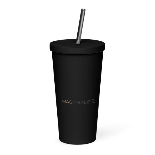 Insulated Tumbler with a Straw